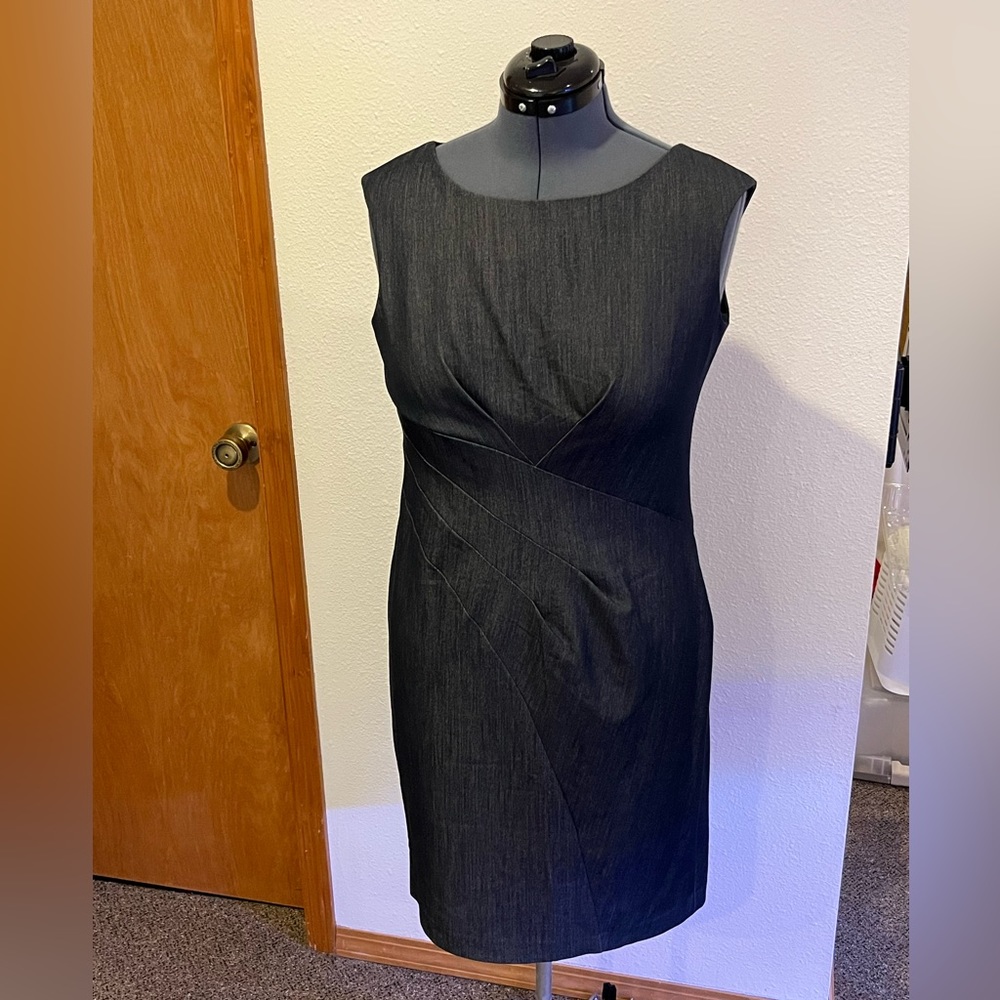 Calvin Klein dress in stretchy denim type material